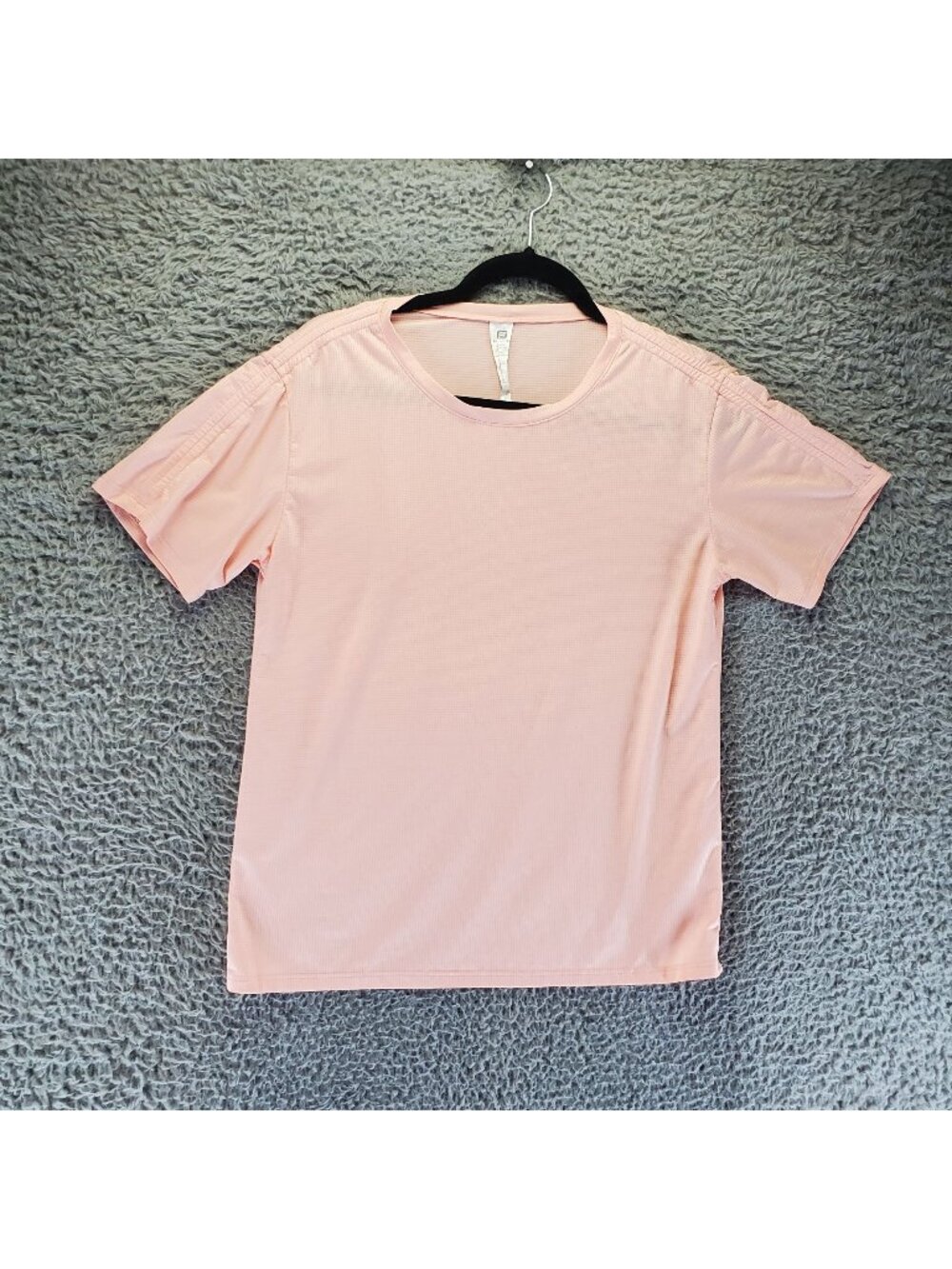 Fabletics Top Womens Small Peach Pink Lightweight Breathable Stretch Activewear